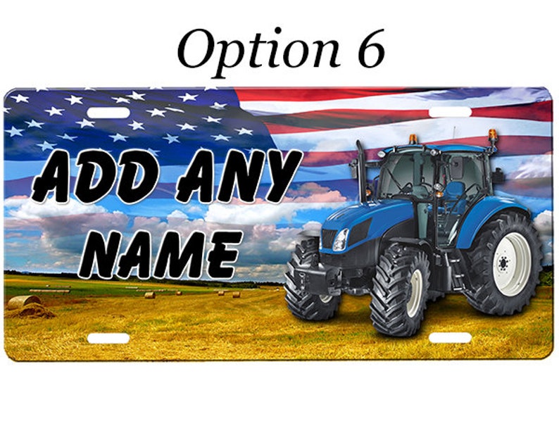 Tractor License Plate Etsy