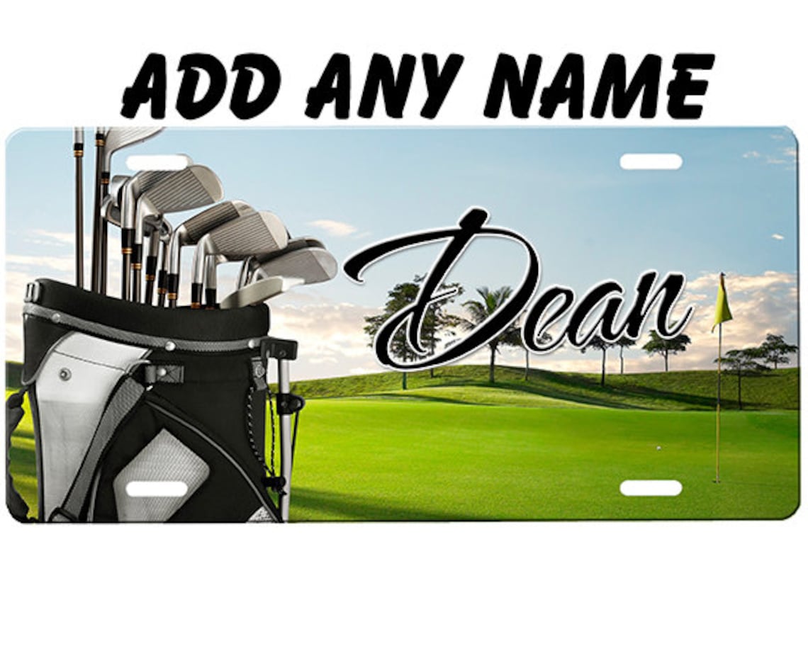 Golf License Plate Etsy
