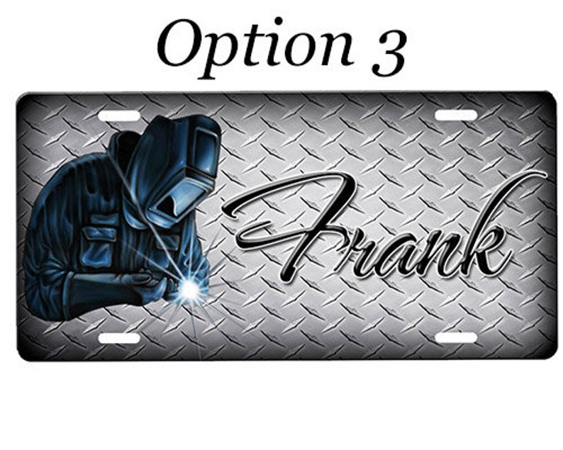 Welder License Plate Etsy