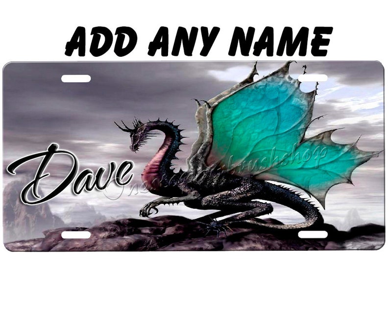 Dragon License Plate Etsy