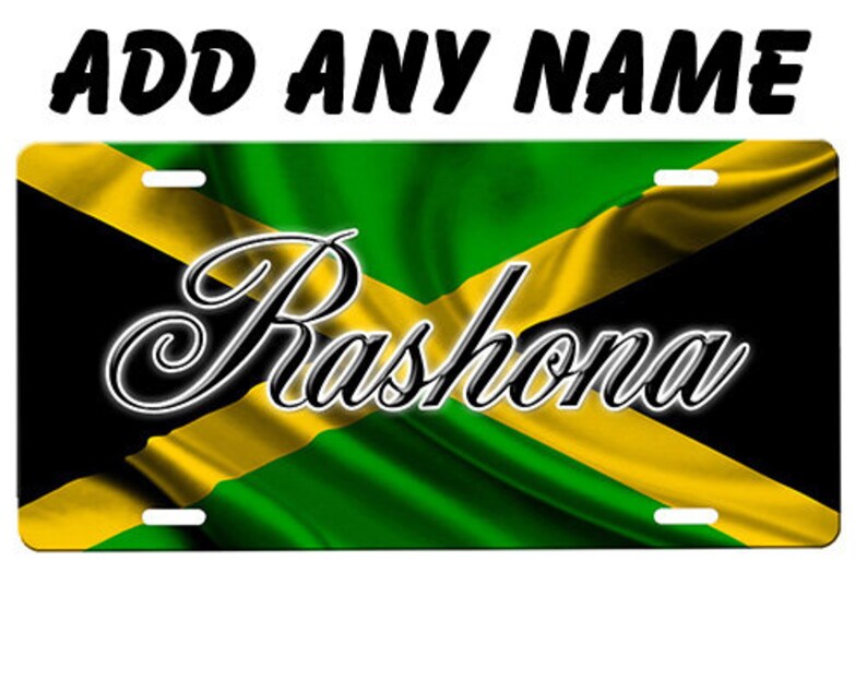 Jamaican Flag License Plate Etsy