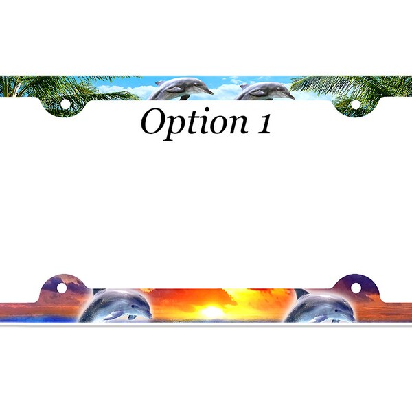 Tropical License Plate Frame Etsy