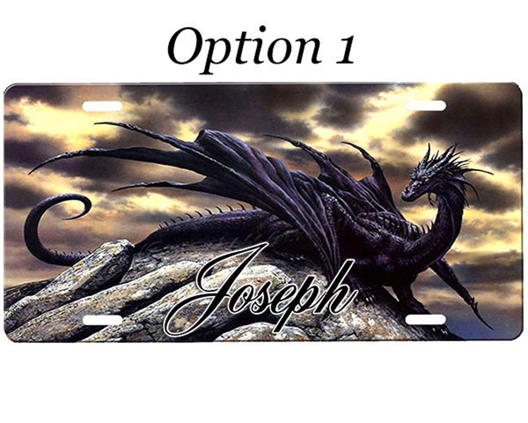 Dragon License Plate Etsy
