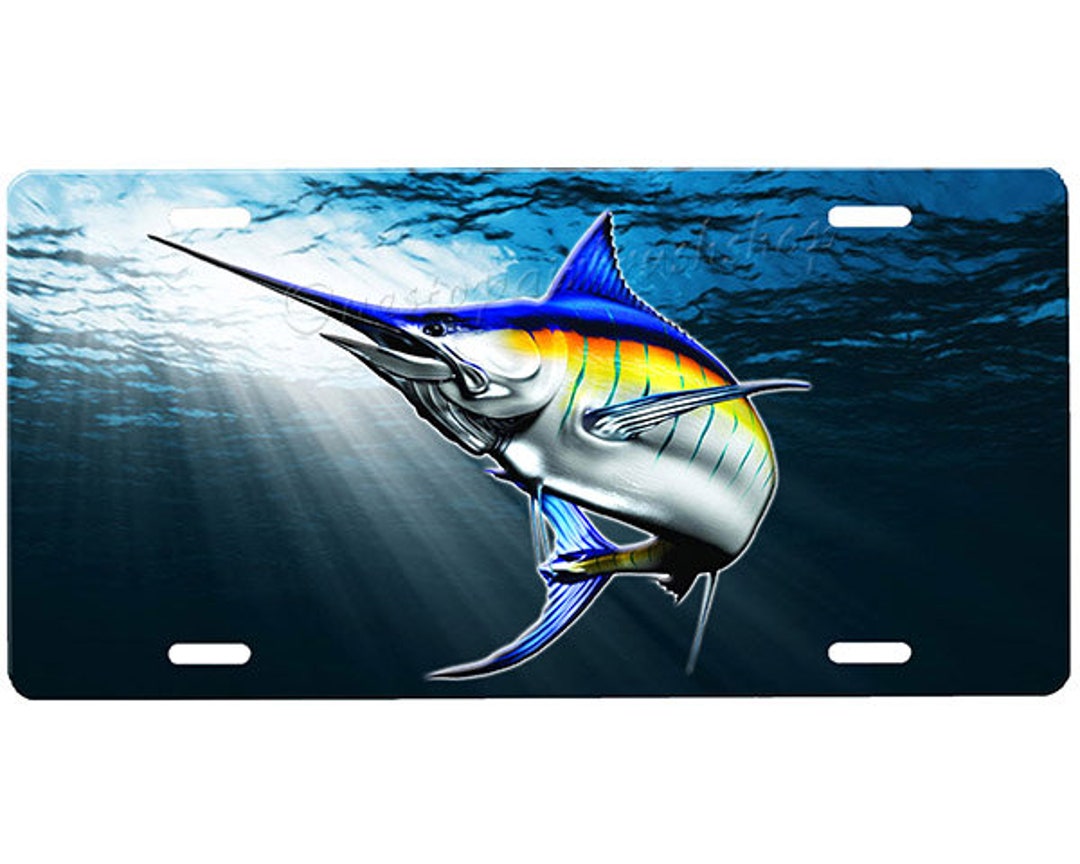 Marlin License Plate Etsy