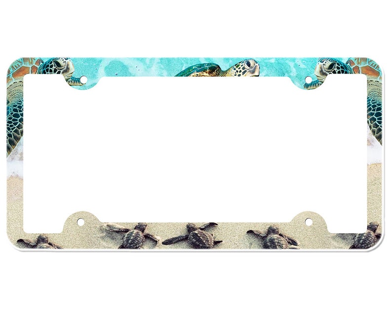 Sea Turtle License Plate Frame Etsy