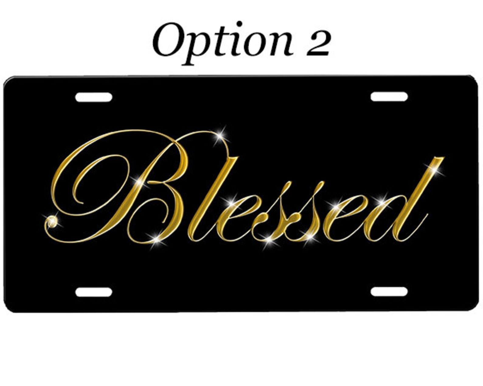 Blessed License Plate Etsy