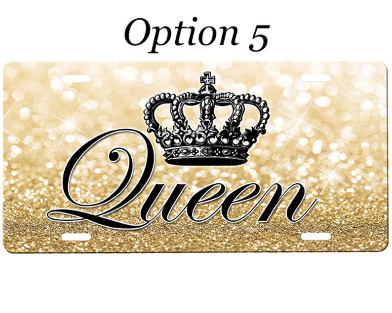 Queen License Plate Etsy