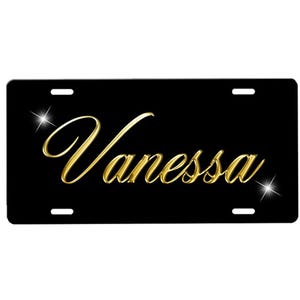 Personalized Front License Plate with Custom Background Options