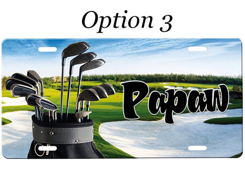Golf License Plate Etsy