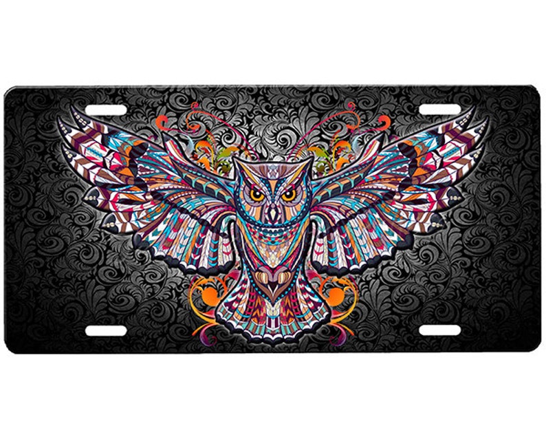 Owl License Plate Etsy