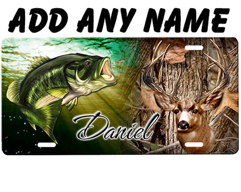 Hunting License Plate Etsy