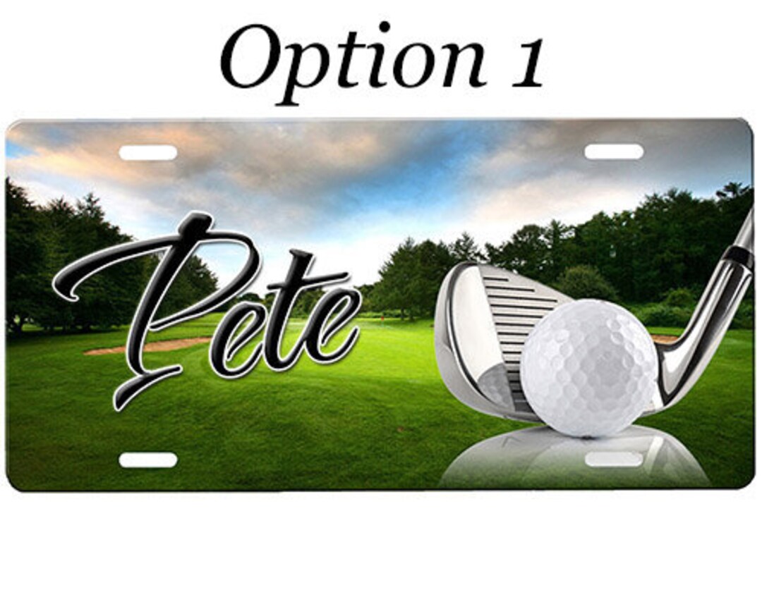 Golf License Plate Etsy