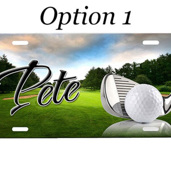Golf License Plate Etsy