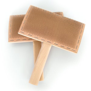 Cardeuses manuelles, fibres de cardage, CUIR 108 TPI