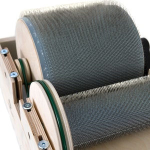 Cardadora de tambor, cardado y mezcla de lana y otras fibras, 72TPI, 190 mm imagen 2