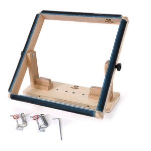 Rug Hooking Frame with Table stand, Punch needle frame, gripper frame, rug hooking for punch needle, frame with gripper strip