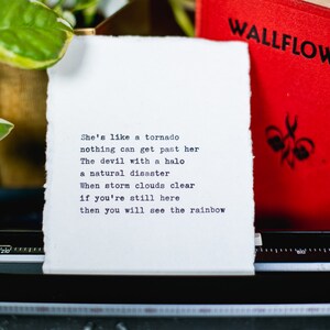 POEM - Original Poetry, Typewriter Poem, Women Poetry, Print Only, Title: Devil with a Halo