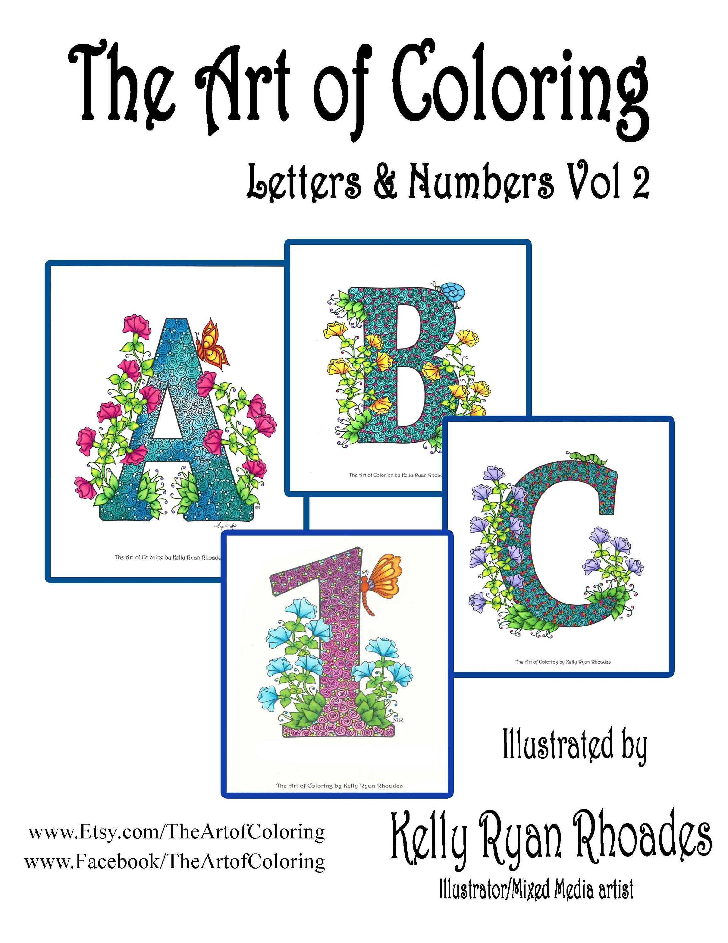 Download Letter Number Coloring Book Pdf Digital Download Christmas Etsy
