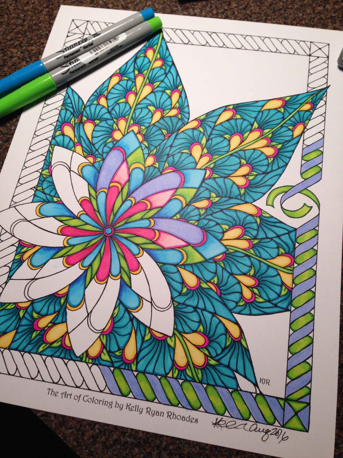 Malseite aus einer Original handgemachten Zeichnung | Etsy