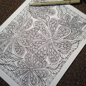 Coloring page from an Original drawing | Etsy