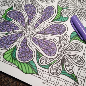 Coloring page from an Original drawing | Etsy