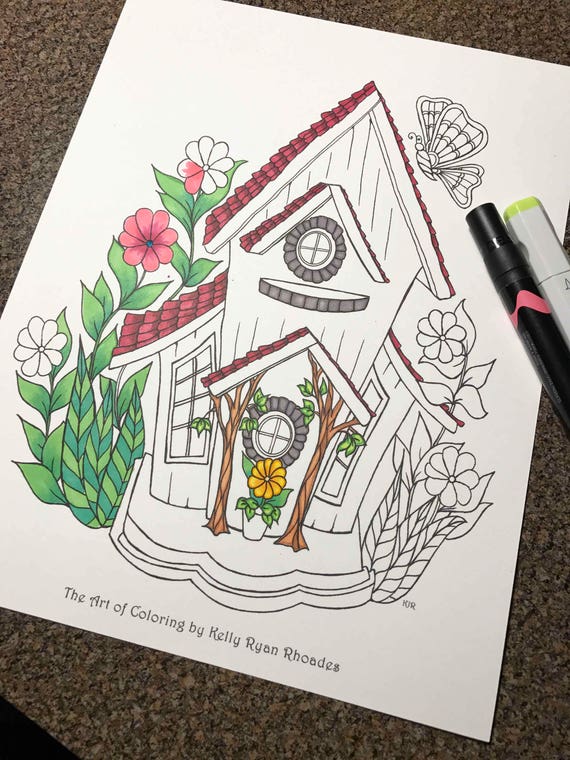 Coloriage Dun Dessin Original Cage à Oiseau