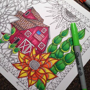 coloring page from an original drawing etsy