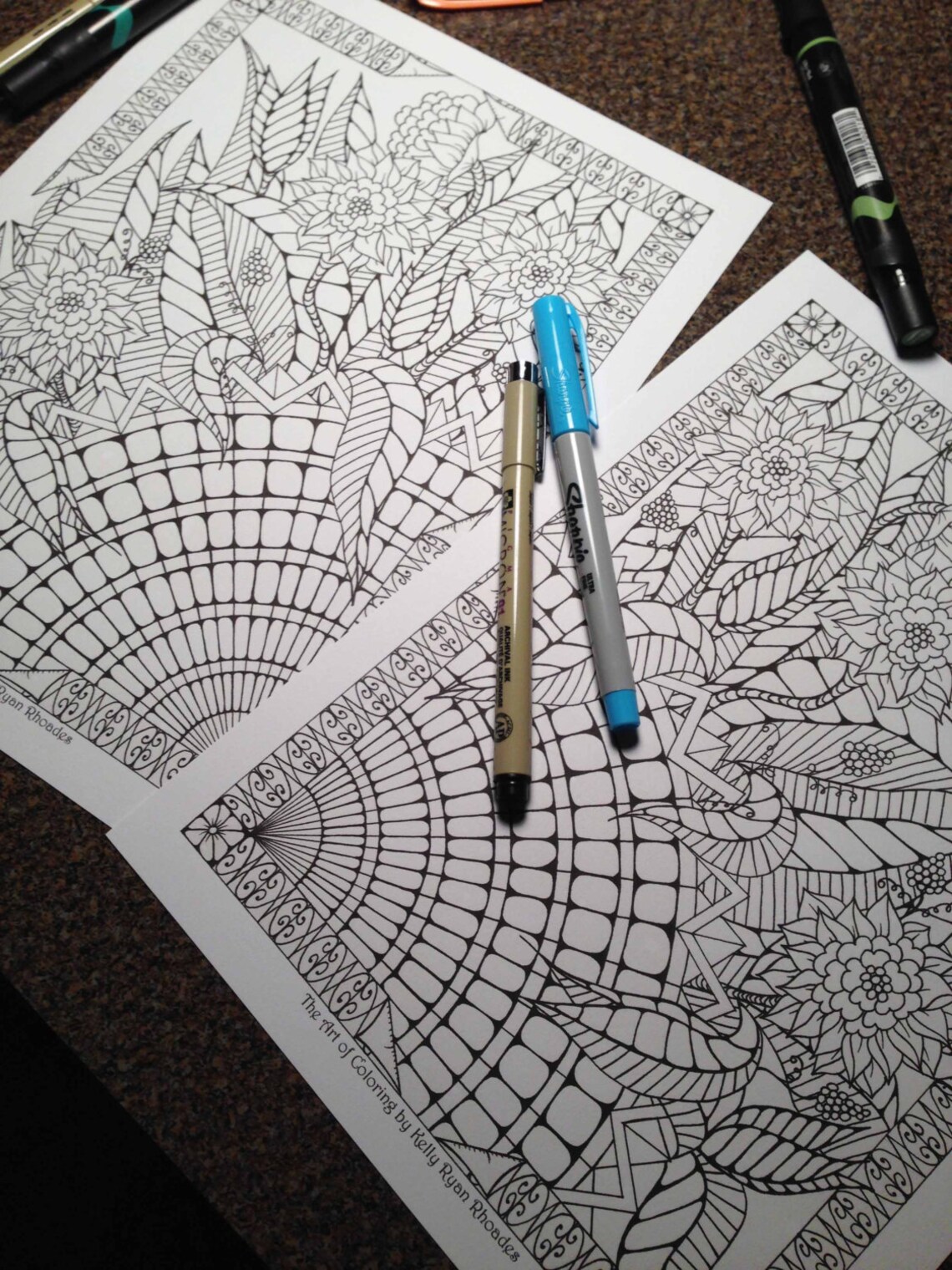 Coloring Page From an Original Drawing | Etsy