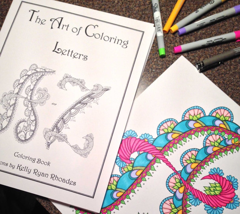 Download Alphabet Digital Coloring Book-PDF-All 26 Letters | Etsy