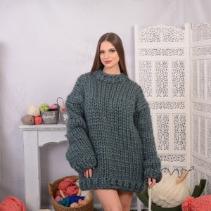 Merino Wool Cable Knit Turtleneck Sweater - Gorgeous Fall Winter Sweater , Cables bulky sweater, Women Wool Sweater, chunky sweater  T725AW