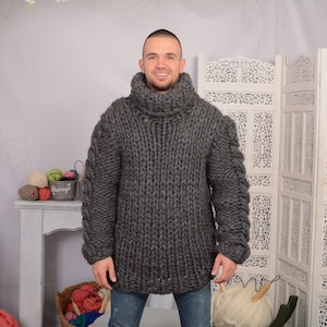 8 Strands Gray Plain Wool Sweater Chunky Knit Woolen - Etsy