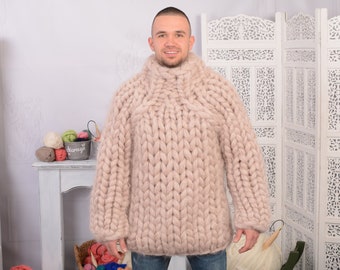 40 strands Heavy mohair sweater, Extremetly soft and thick pullover , Huge sweater  T701M