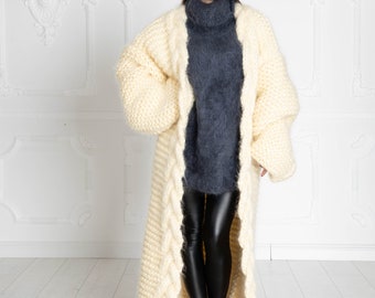 fluffy mohair coat