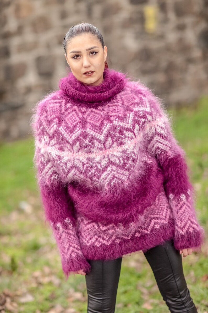 Fair Isle Hand Knitted Sweater T 411 - Etsy