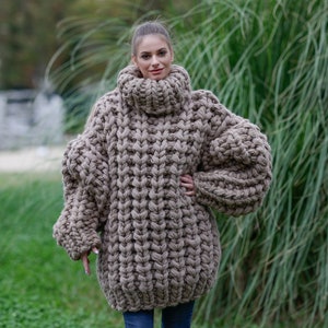 6 Kilograms Huge Hand Knit Wool Sweater Made of 100 % Soft - Etsy