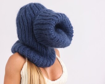 Mohair and Wool Mix Balaclava, Head Warmer, Fetish Balaclava