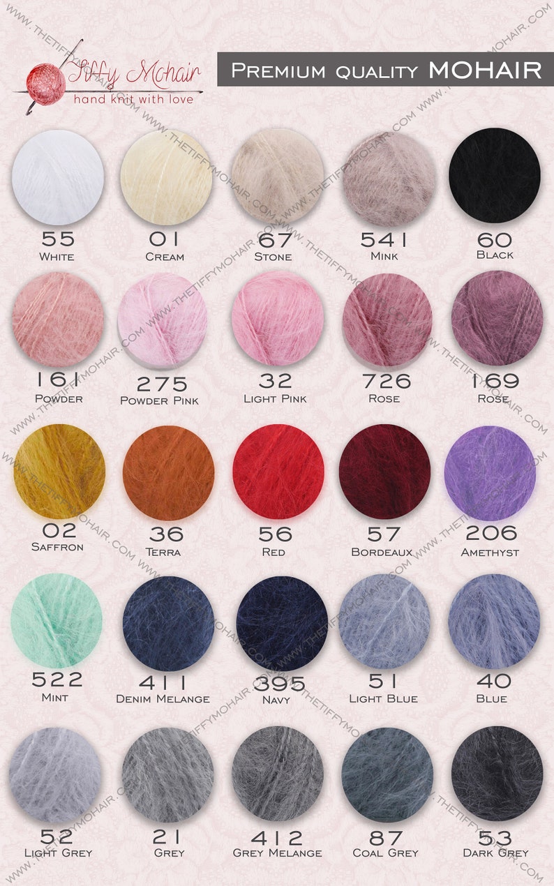 10 strands Cables Mohair Sweater, Chunky knit Fuzzy jumper, Tiffy Mohair Sweater T1244 image 3