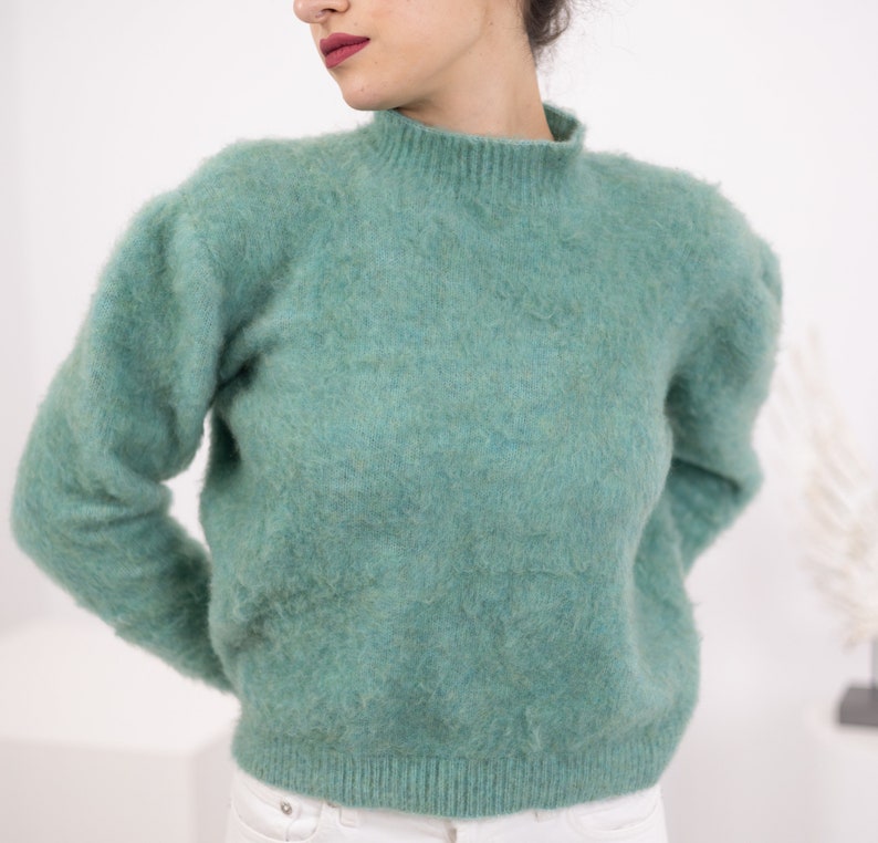Hand-Knitted Sweater, Yak & Merino Blend, Cozy Bliss, Natural Fiber Fashion, Luxurious Knitwear, Winter Warmth, Unique Craftsmanship T1564 image 8