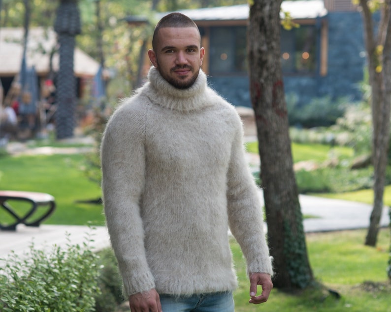 Excuisit Italian material sweater made of kid mohair yak Etsy