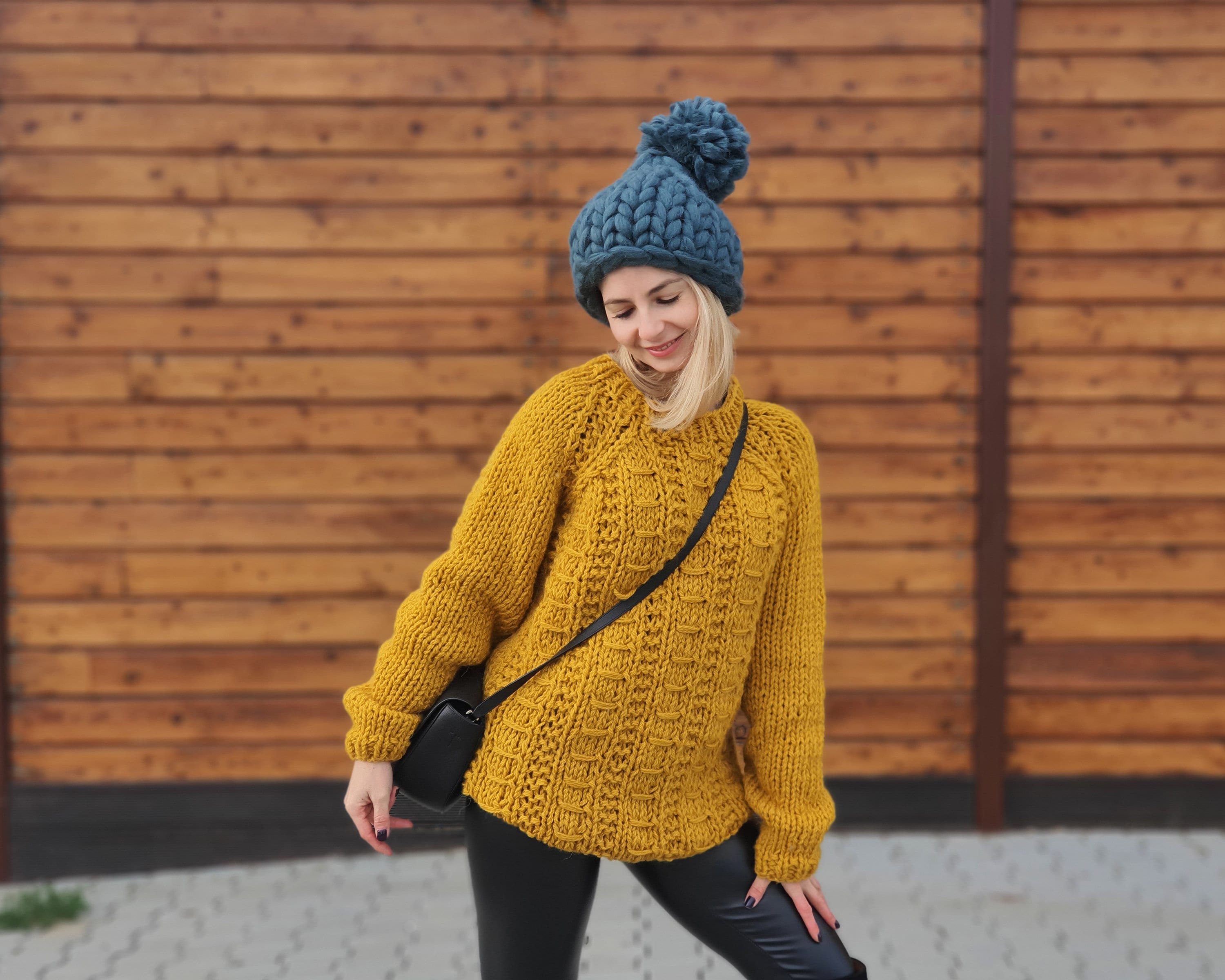 Cable Knit 100 Wool Sweater Itchy Wool Jumper Hand Etsy UK