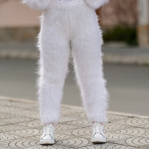 Fluffy White Fur Pants - Etsy