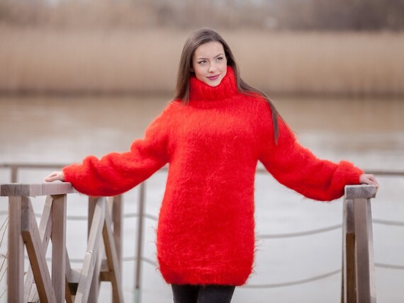 Pull mohair épais, pull à col roulé, pull tricoté à la main, pull moelleux, énorme pull oversize, fétiche de Mohair, pull trapu T442 Pull mohair épais, pull à col roulé, pull tricoté à la main, pull moelleux, énorme pull oversize, fétiche de Mohair, pull trapu T442