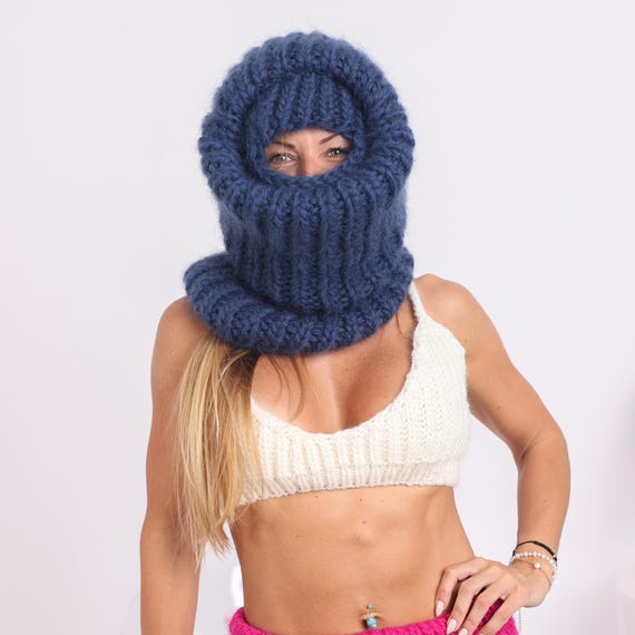 最終決算 Head Balaclava, Mix Wool and Mohair Warmer, Balaclava Fetish 帽子