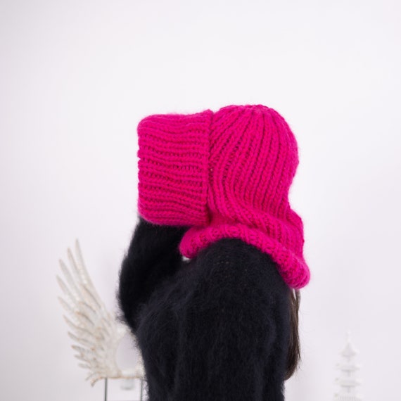 Mohair and Wool Mix Balaclava, Head Warmer, Fetish Balaclava