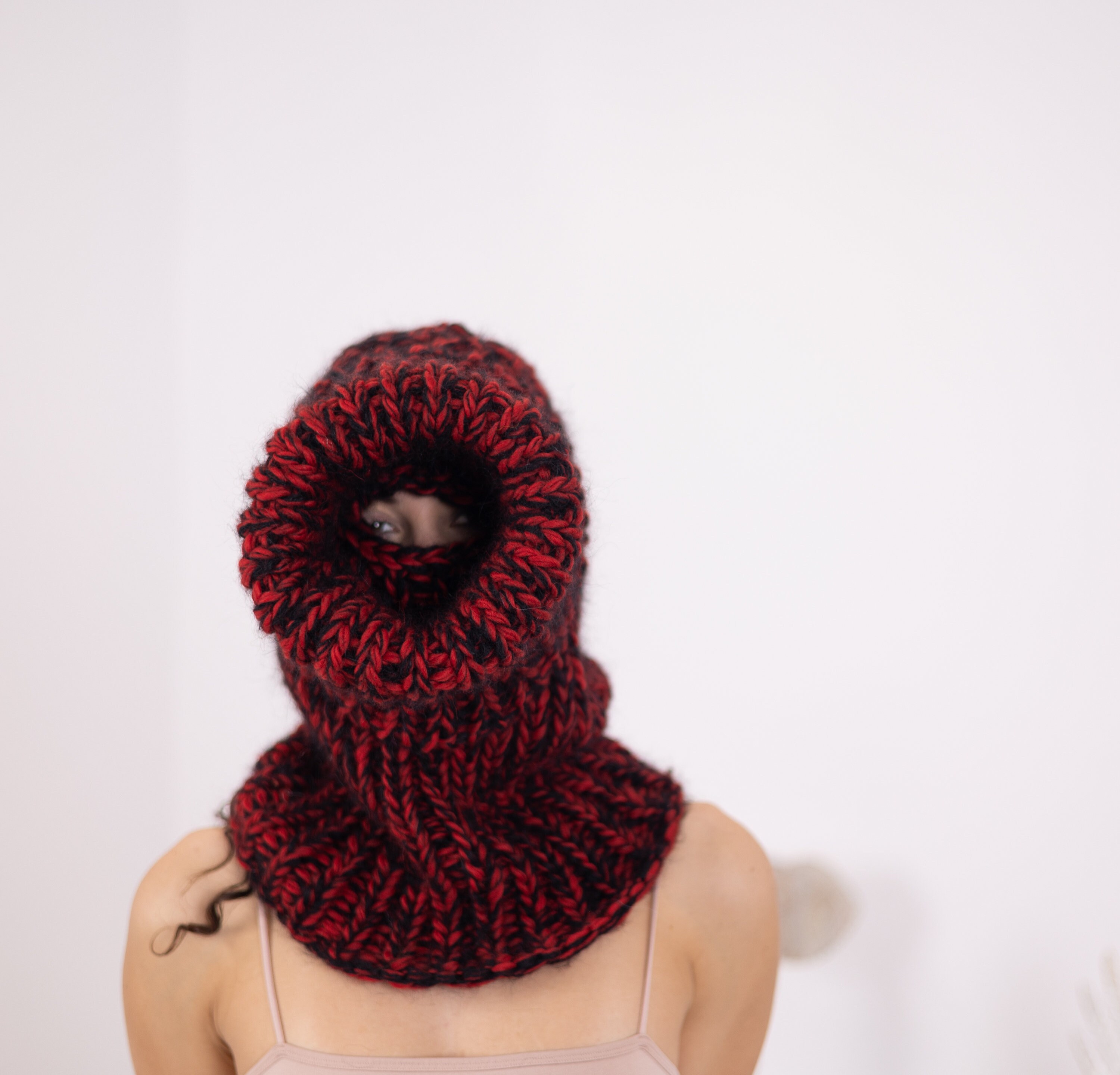 Mohair and Wool Mix Balaclava, Head Warmer, Fetish Balaclava