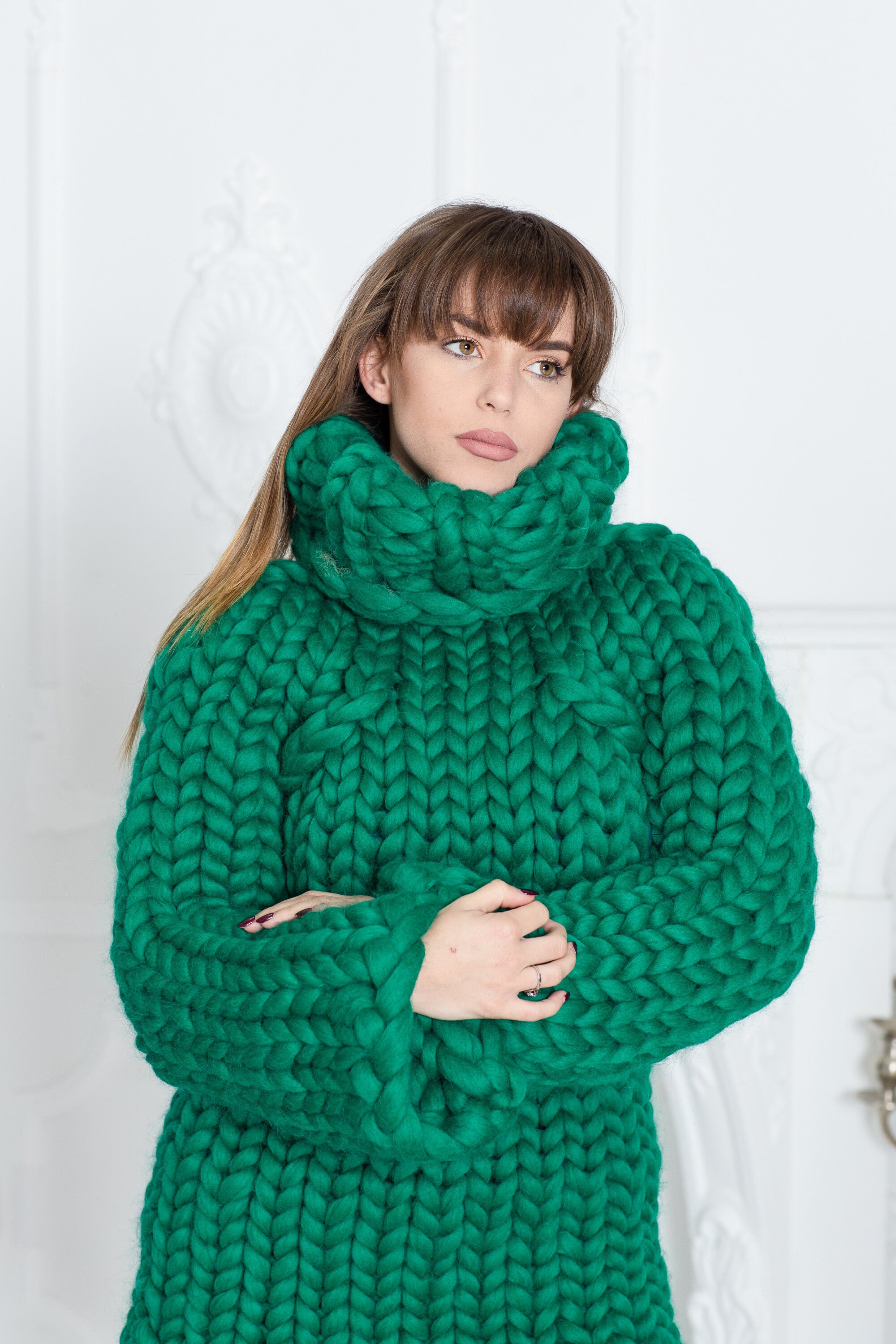 3.5 Kg Merino Wool Sweater Dress Huge Super Chunky Knit | Etsy UK