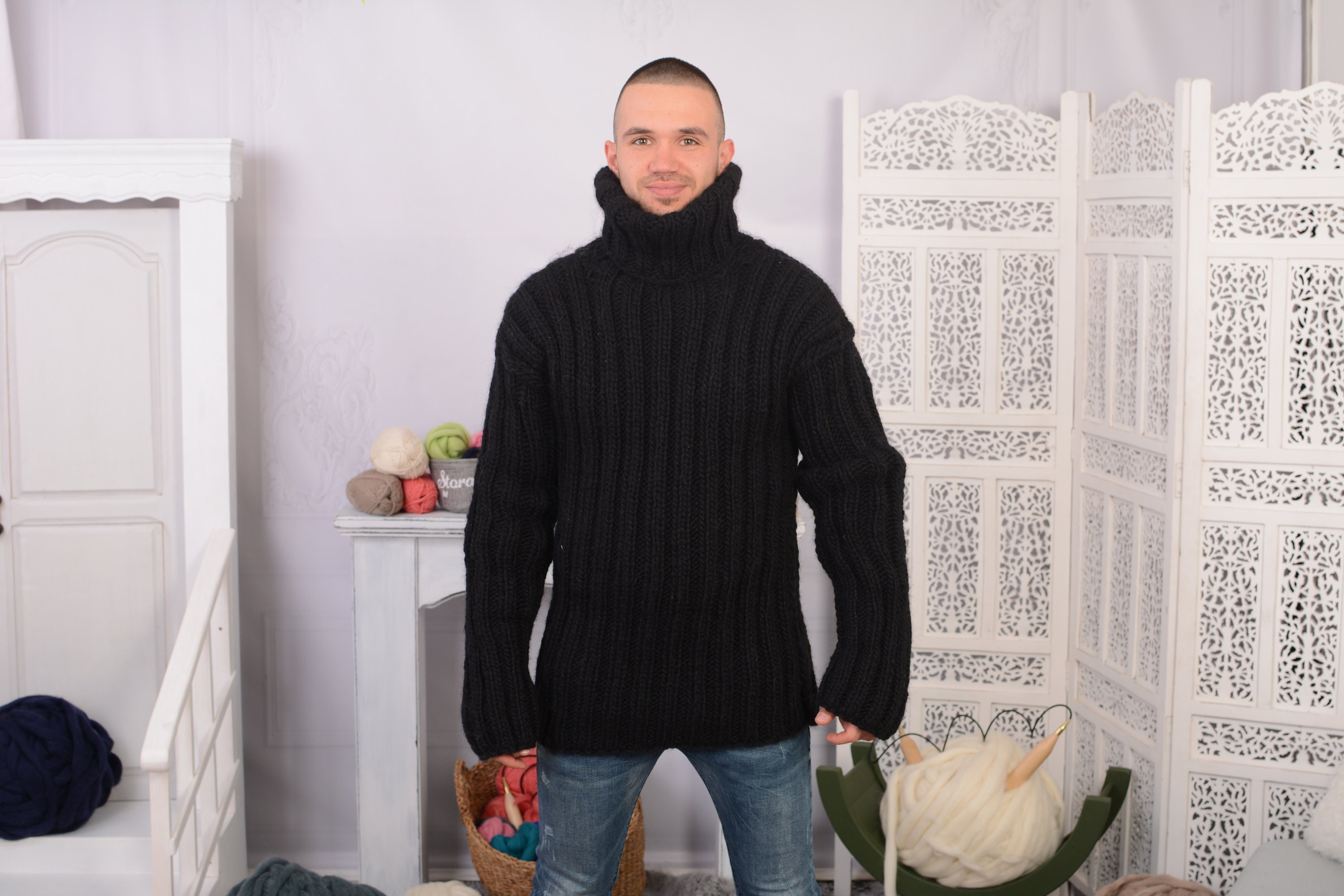 oversized knit men