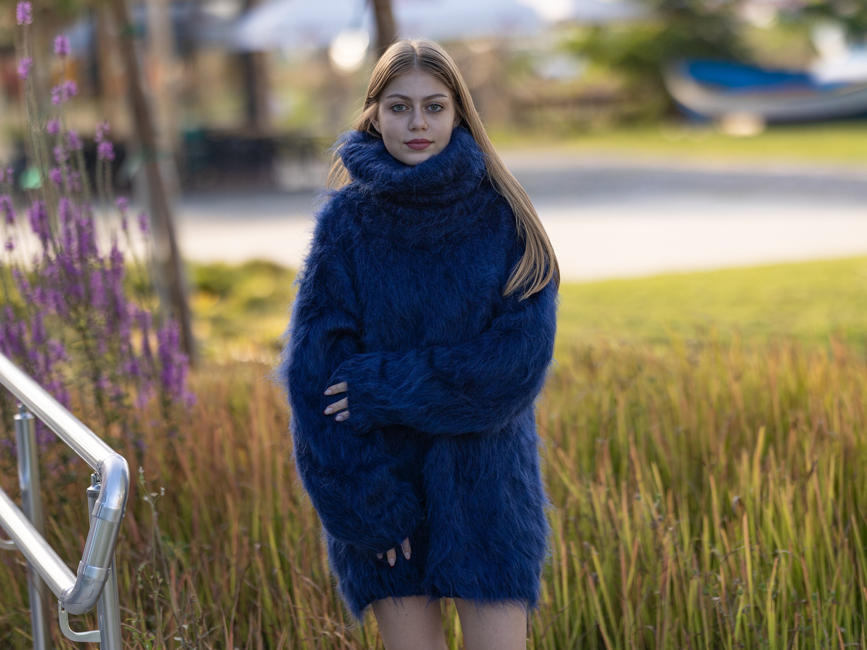 5XL Turtleneck Mohair Sweater 