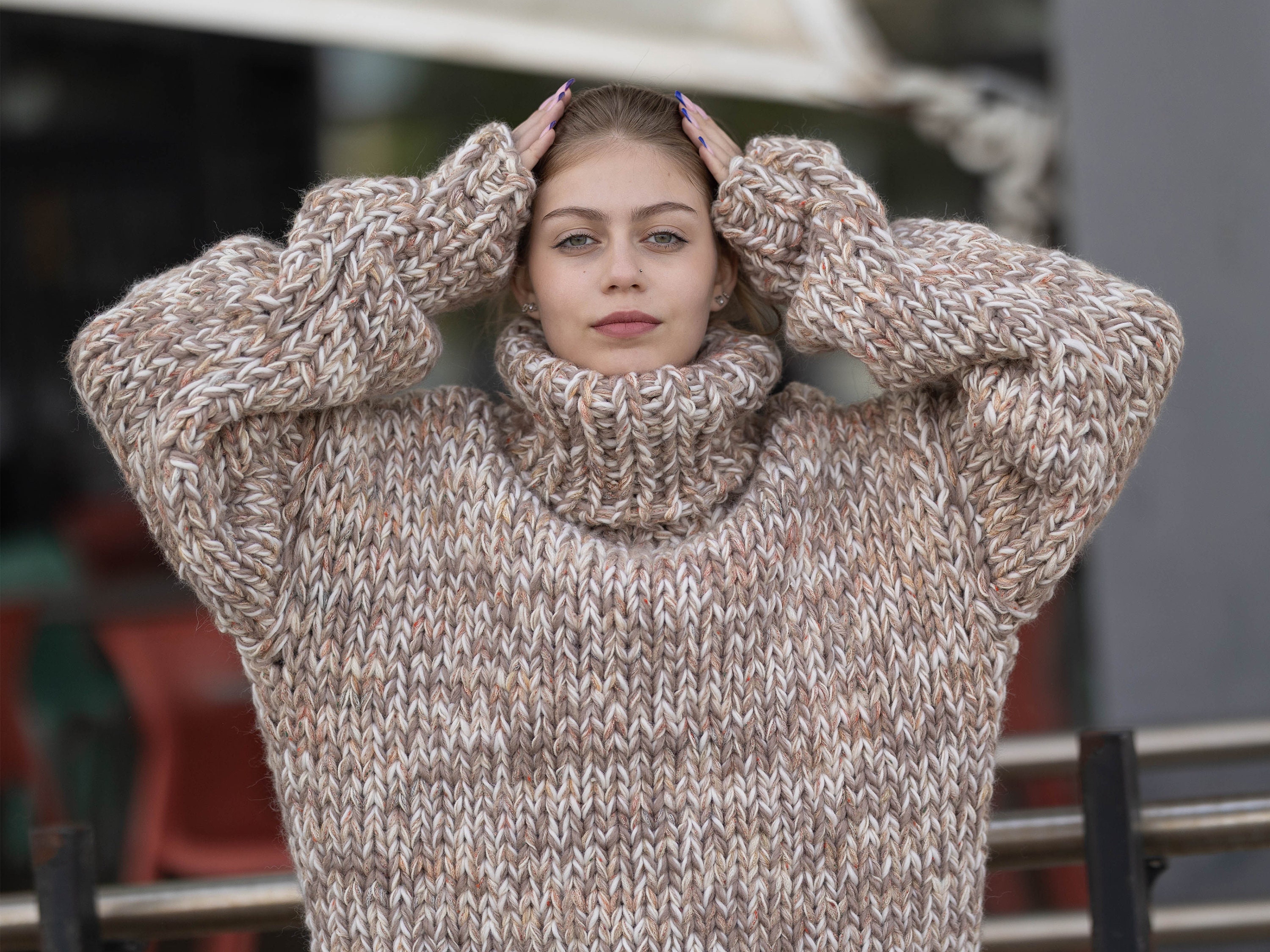 Extra Chunky Wool , Yak and Alpaca Mix Sweater T1280 - Etsy