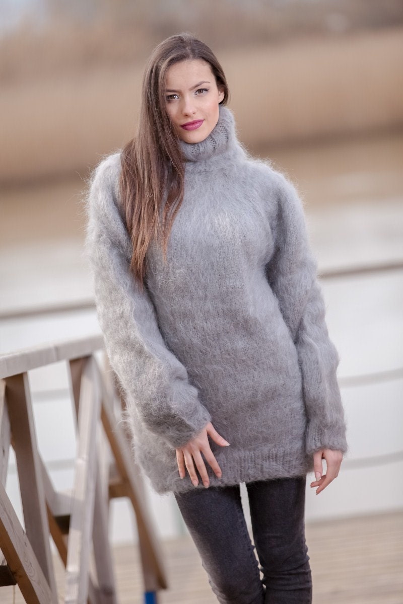 Thick Mohair Sweater Turtleneck Sweater Chunky Knit Sweater Unisex Hand Knitted Sweater T441 - Etsy Thick Mohair Sweater Turtleneck Sweater Chunky Knit Sweater Unisex Hand Knitted Sweater T441 - Etsy